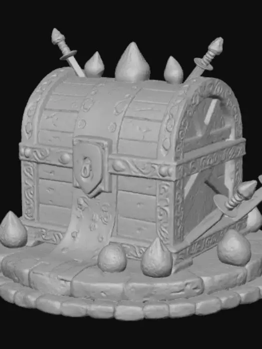 3D model for Anime Video Game Level Up Rewards