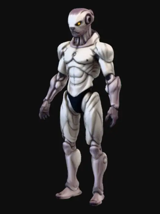 3D model for High detail, Hybrid human