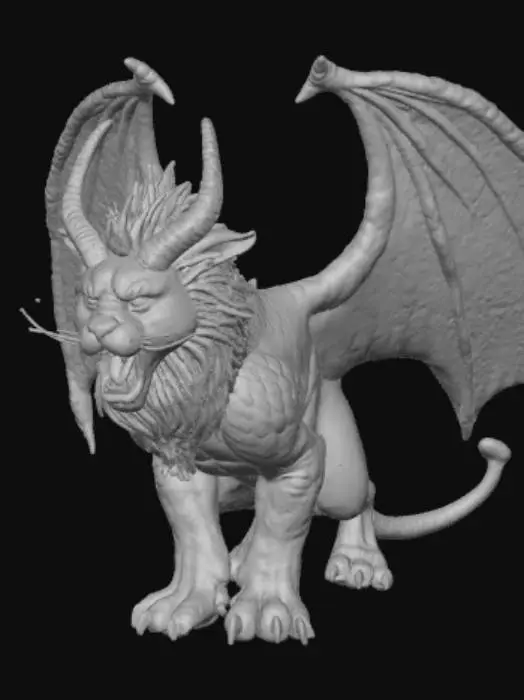 3D model for High detail, Hybrid monster