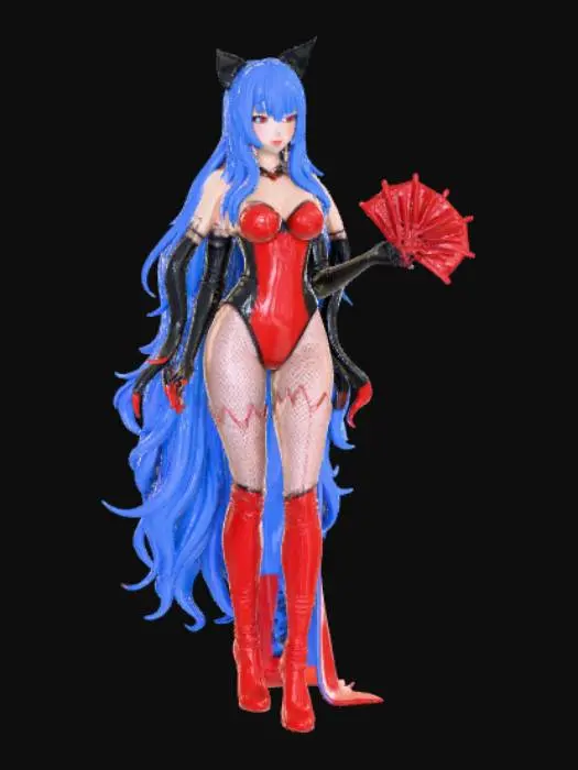 3D model for Temptress Sapphire Anime Figure