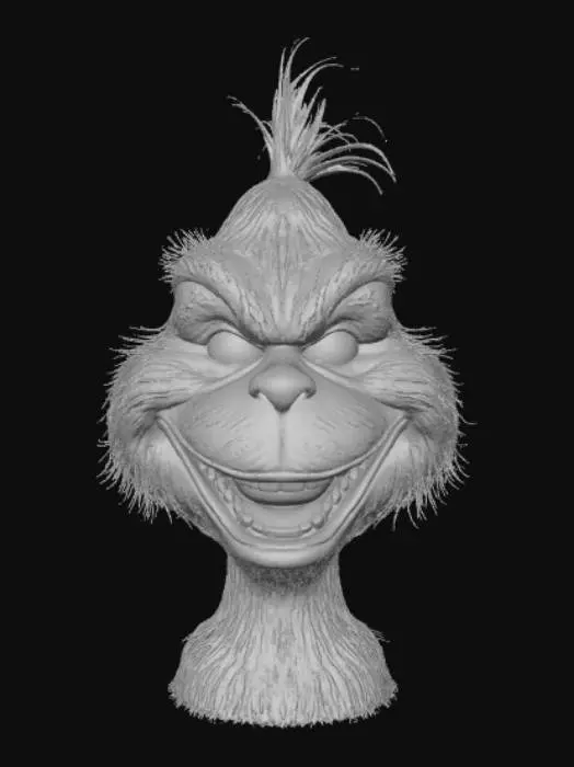 3D model for Empty Grinch Mask