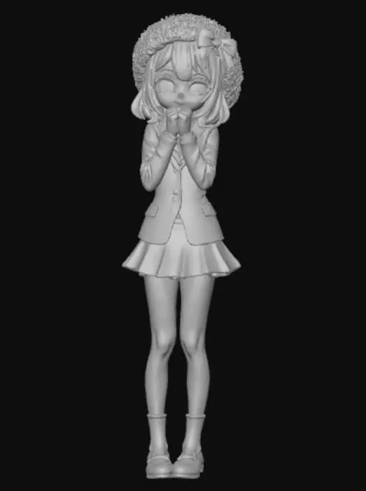 3D model for Anime style female trouble maker
