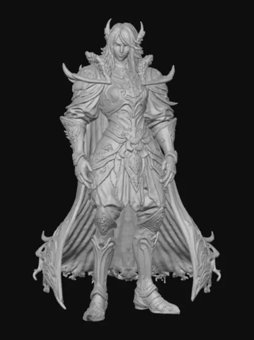 3D model for High detail, Extravagant, Video Game character