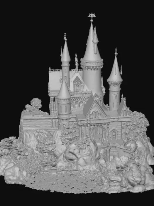 3D model for High detail, extravagant, Fantasy diorama