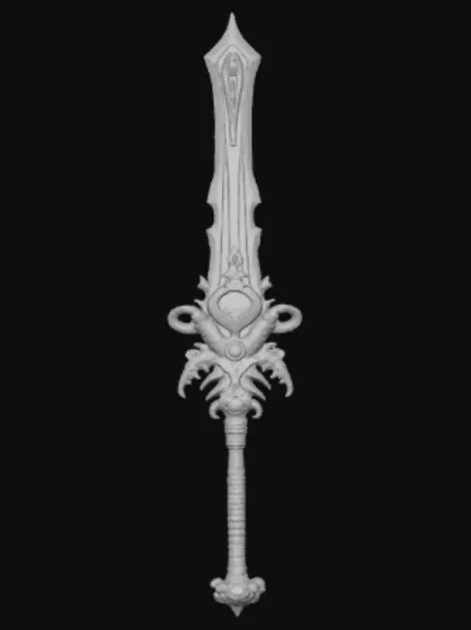 3D model for Extremely Extravagant Anime Style Blunt Weapon