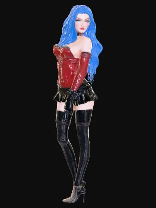 3D model for Temptress Sapphire Anime Figure