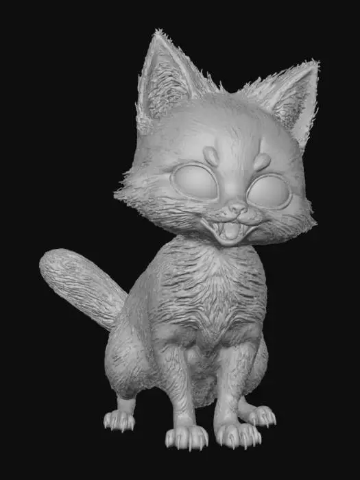 3D model for Bunshi the tiny but fierce summoned monster