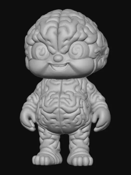 3D model for Fried Brain Anime Figure