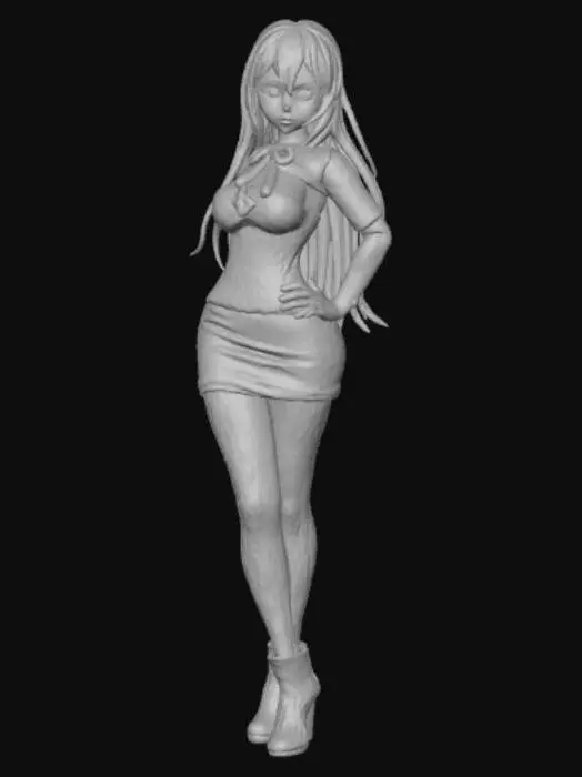 3D model for Temptress Sapphire Anime Figure