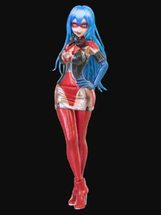 3D model for Temptress Sapphire Anime Figure
