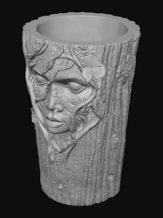 3D model for Mother Nature Trash Can