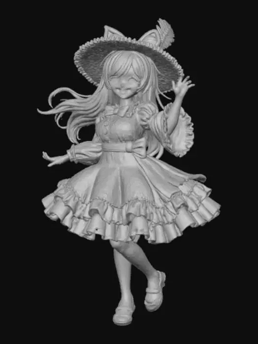 3D model for Extravagant Anime Female Prankster