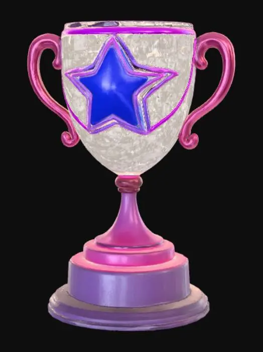 3D model for Anime Video Game Level Up Rewards