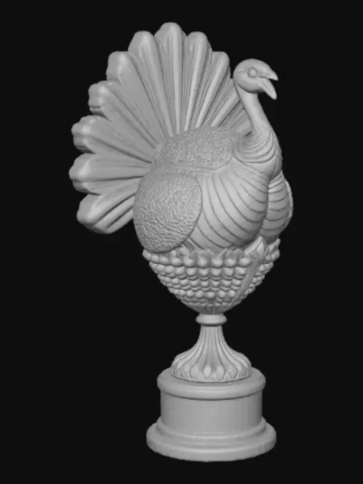 3D model for High detail, #Thanksgiving# style trophy.