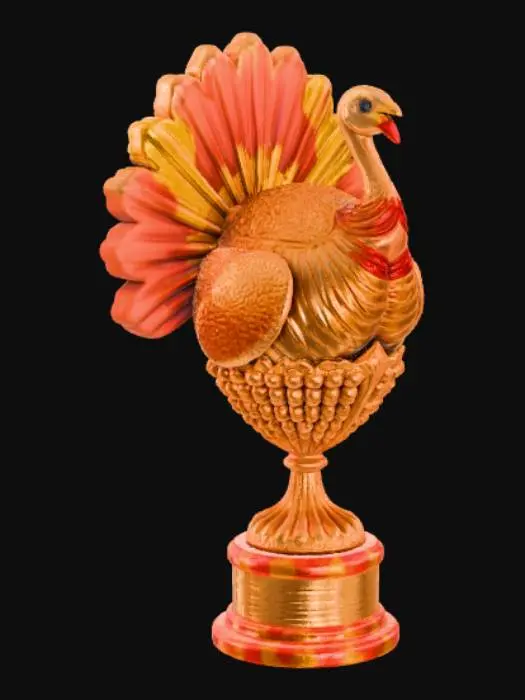 3D model for High detail, #Thanksgiving# style trophy.