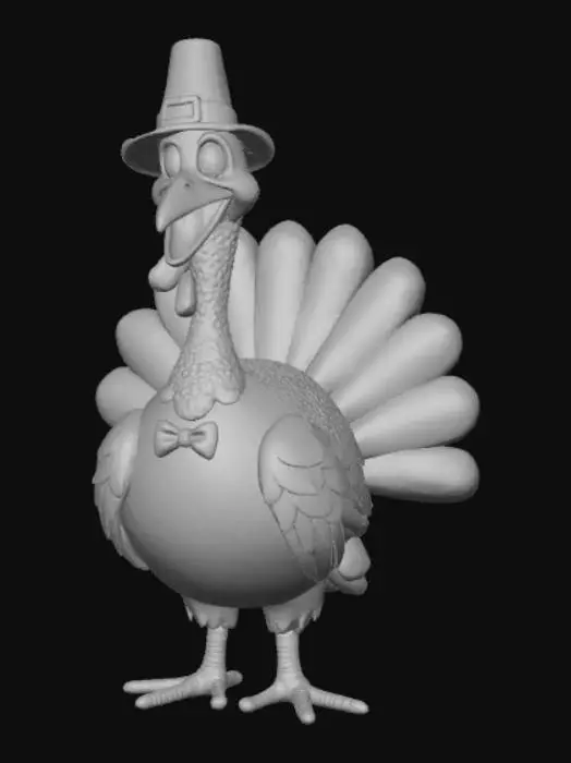 3D model for Anime style, stylish turkey, #Thanksgiving#