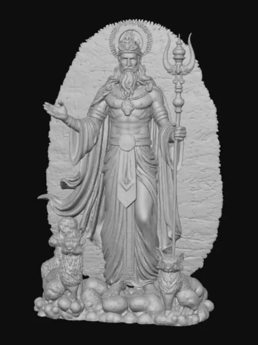 3D model for Extravagant Random God Statue