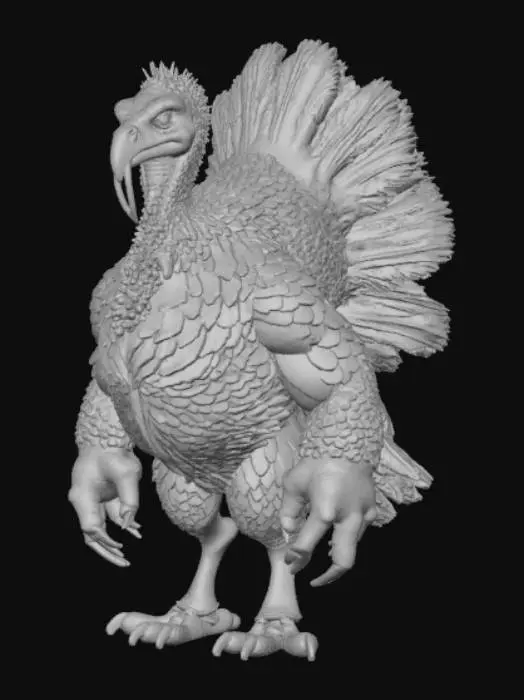3D model for Legendary Turkey Monster, #Thanksgiving#
