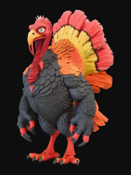 3D model for Legendary Turkey Monster, #Thanksgiving#
