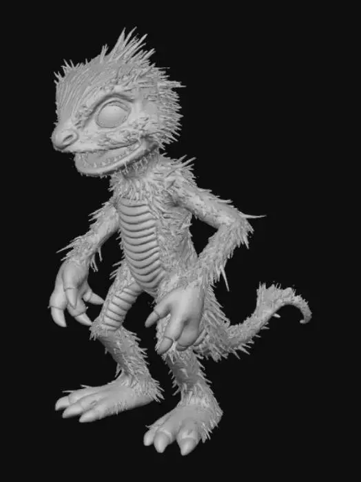 3D model for Half Xenomorph, Half Elmo