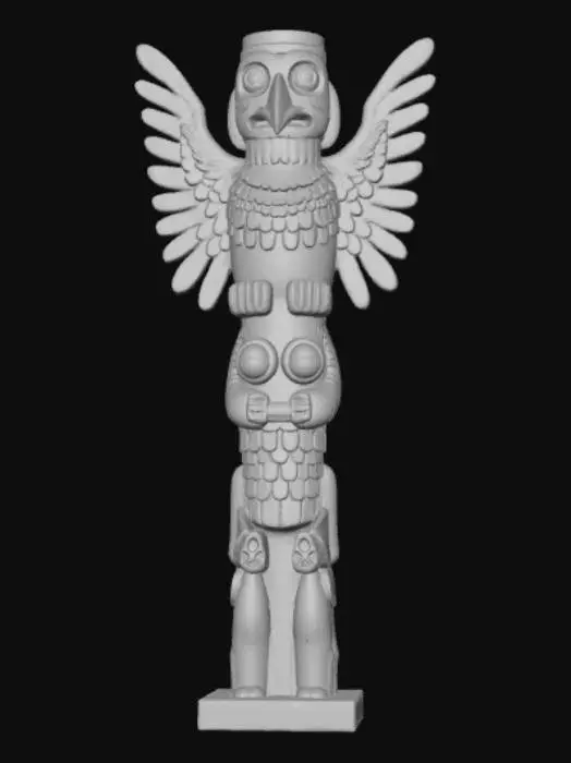 3D model for #Thanksgiving#, totem pole