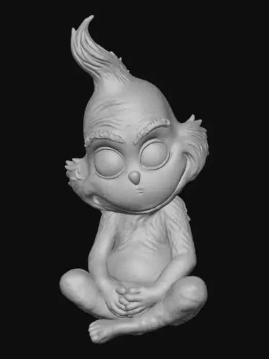 3D model for Meditative Grinch Figurine