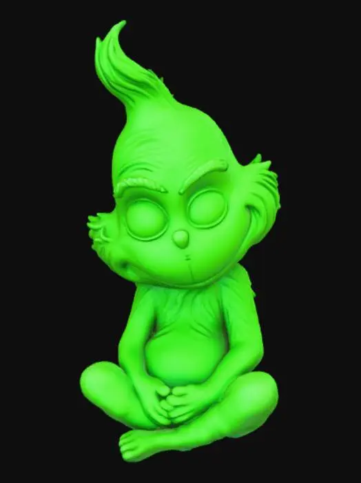 3D model for Meditative Grinch Figurine
