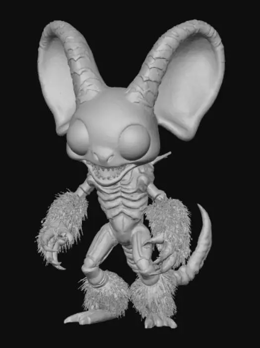 3D model for Half Xenomorph, Half Elmo
