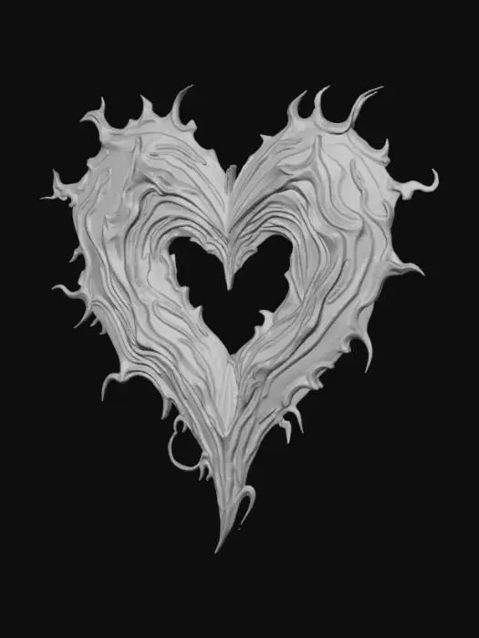 3D model for High Detail, Heart Breaking Confusion, Logo