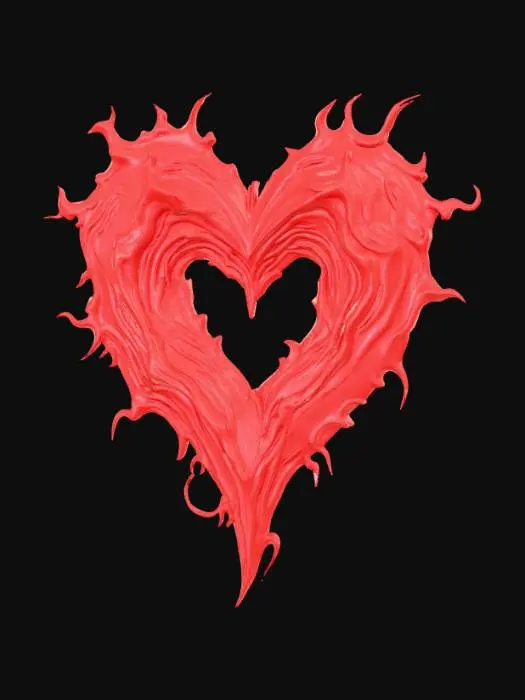 3D model for High Detail, Heart Breaking Confusion, Logo