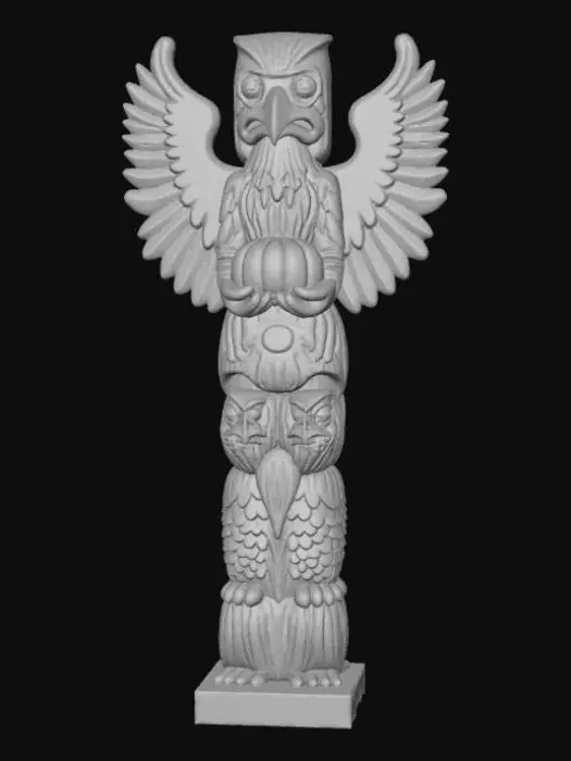 3D model for #Thanksgiving#, totem pole
