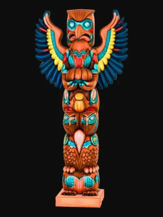3D model for #Thanksgiving#, totem pole