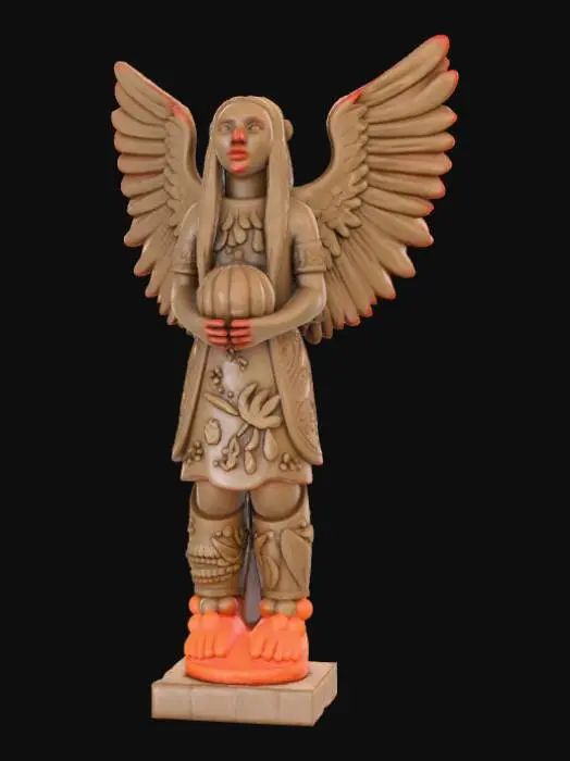 3D model for #Thanksgiving#, totem pole