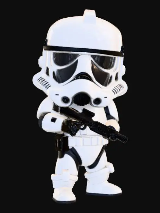 3D model for High detail, Chibi Storm Trooper