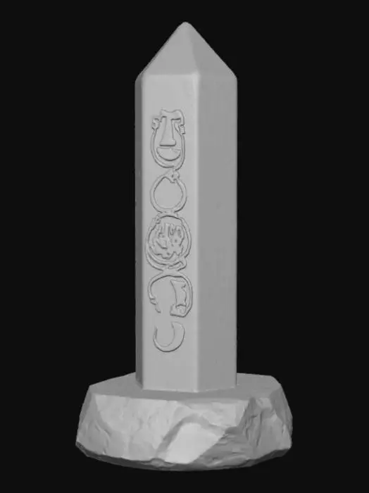 3D model for High detail, fantasy, teleportation stone.