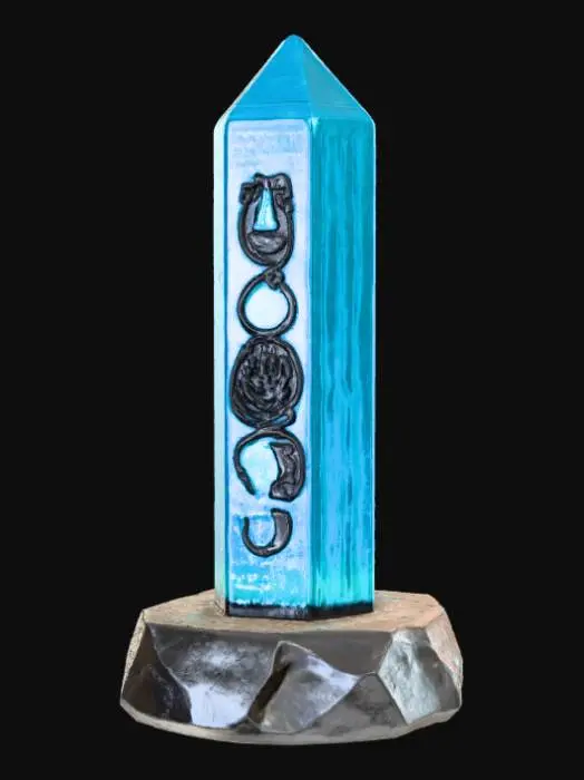 3D model for High detail, fantasy, teleportation stone.