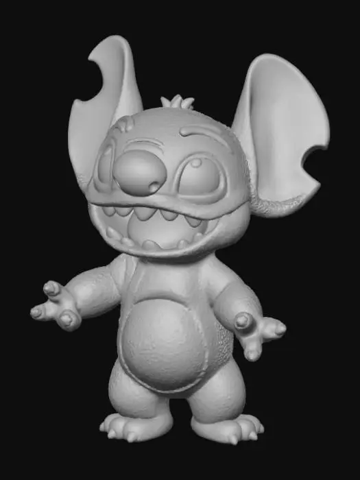 3D model for High detail, Stitch Face, broach only.