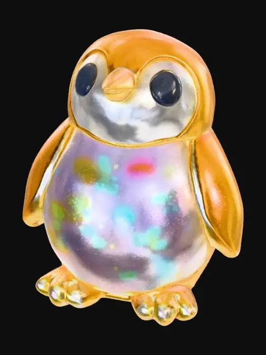 3D model for Opal Penguin Charm