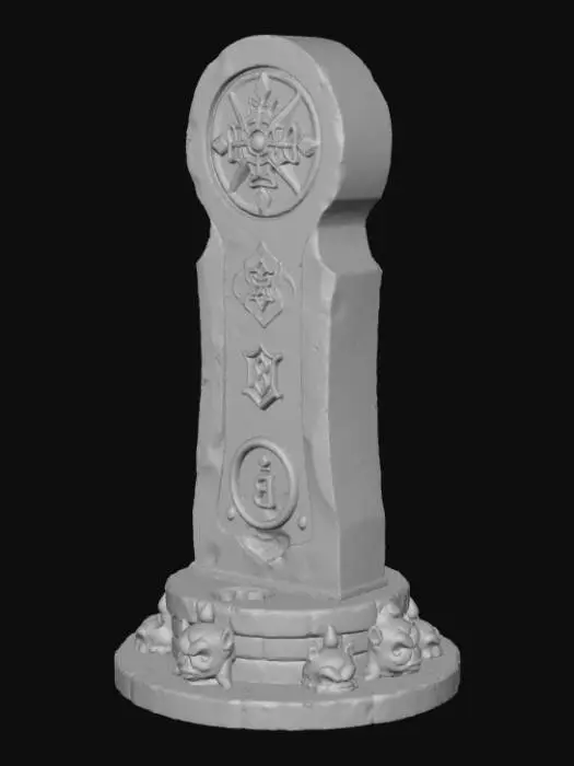 3D model for High detail, fantasy, prophet stone.