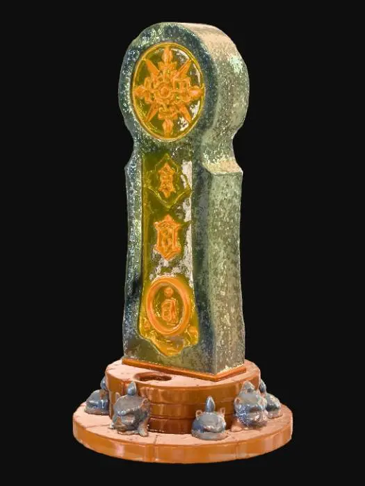 3D model for High detail, fantasy, prophet stone.