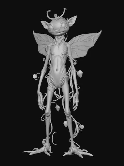 3D model for Detailed gardenling creature