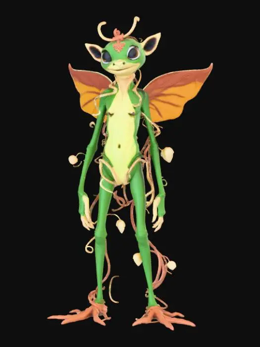 3D model for Detailed gardenling creature