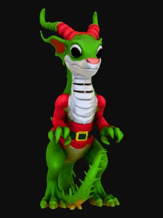 3D model for High detailed, Xenomorphic, Christmas, Tabletop Decoration.