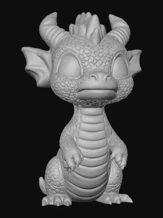 3D model for High detail, baby dragonling, with christmas design, on a fir wood polished base, #Christmas2025#