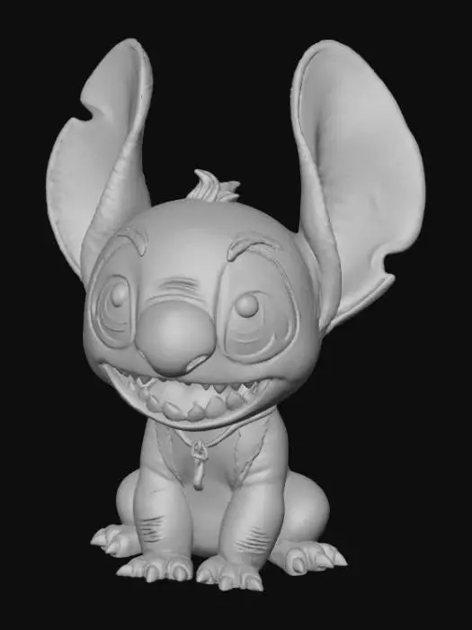 3D model for High detail, Stitch Face, broach only.