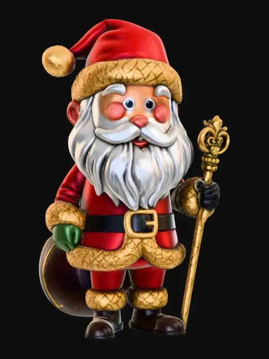 3D model for High detail, Extravagant, Santa Claus Funko Pop