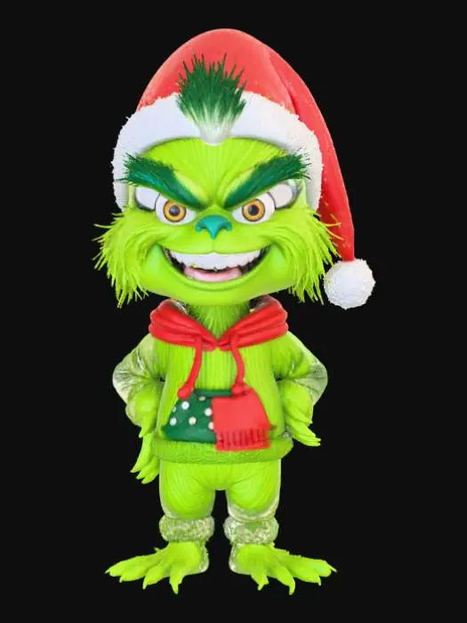 3D model for High detail, Extravagant, Grinch Funko Pop