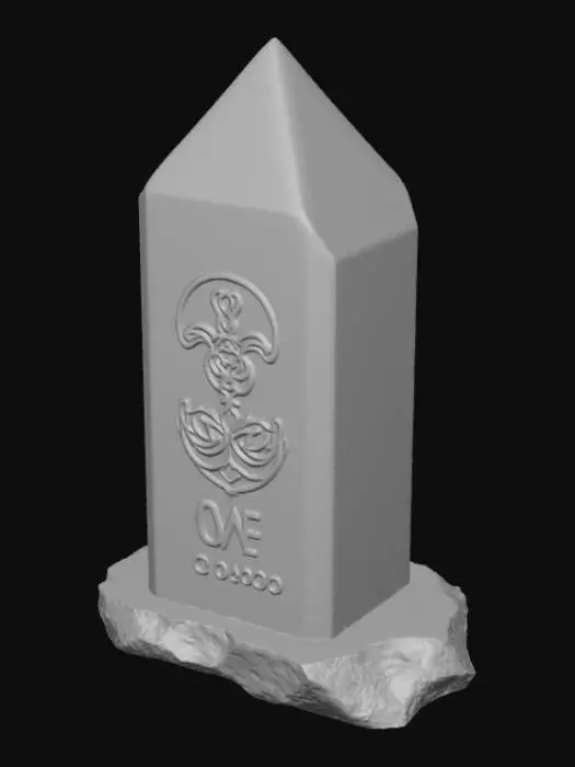 3D model for High detail, fantasy, teleportation stone.