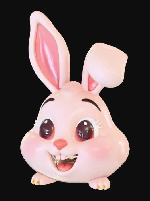 3D model for Rabbit Emoticon