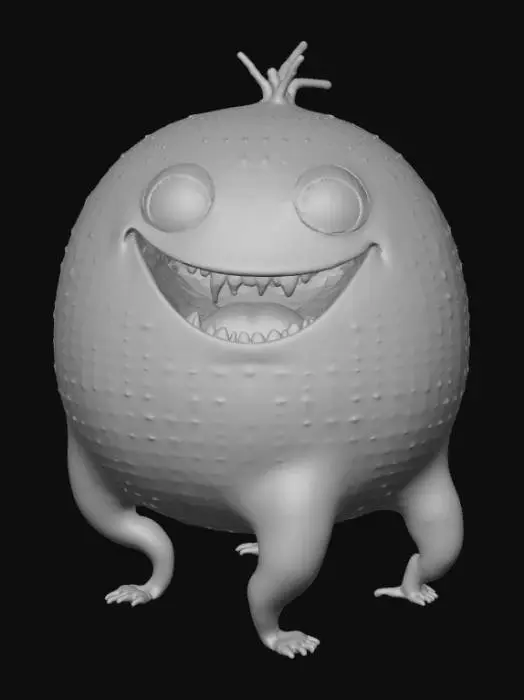 3D model for Spherical slime monster